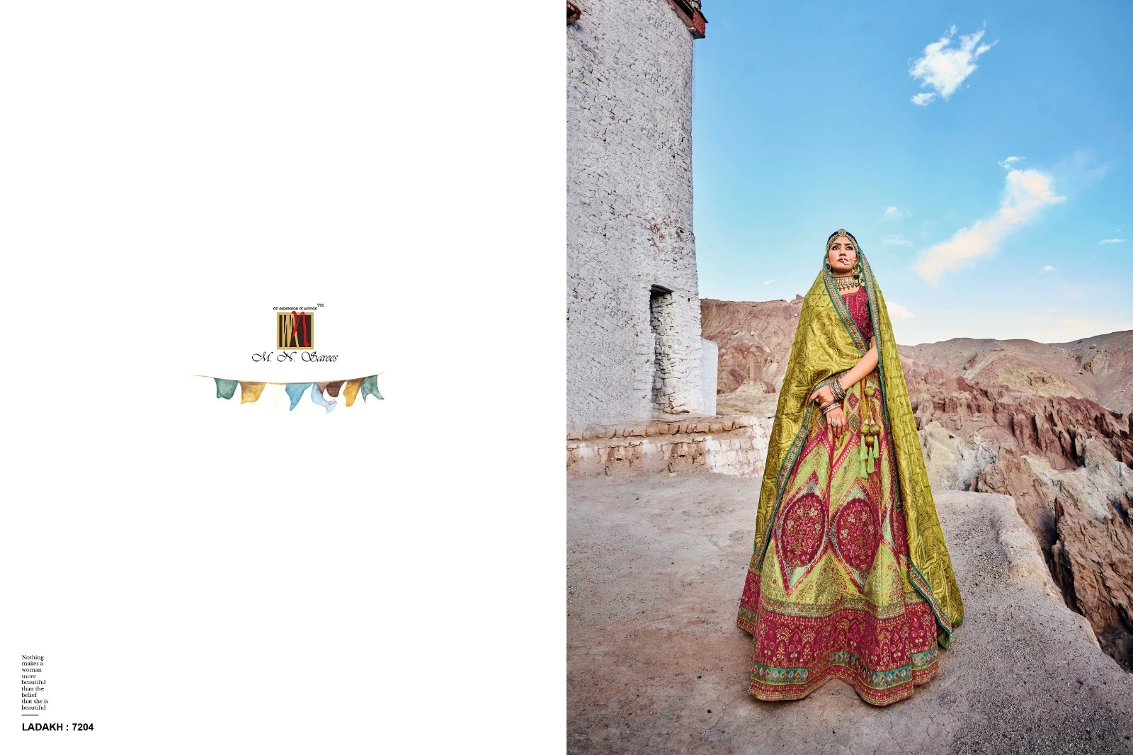 M.N 7200 Series Banarasi Silk Wholesale Lehenga Catalog — Wholesale Lehenga, MPA wholesale from Surat — view 4
